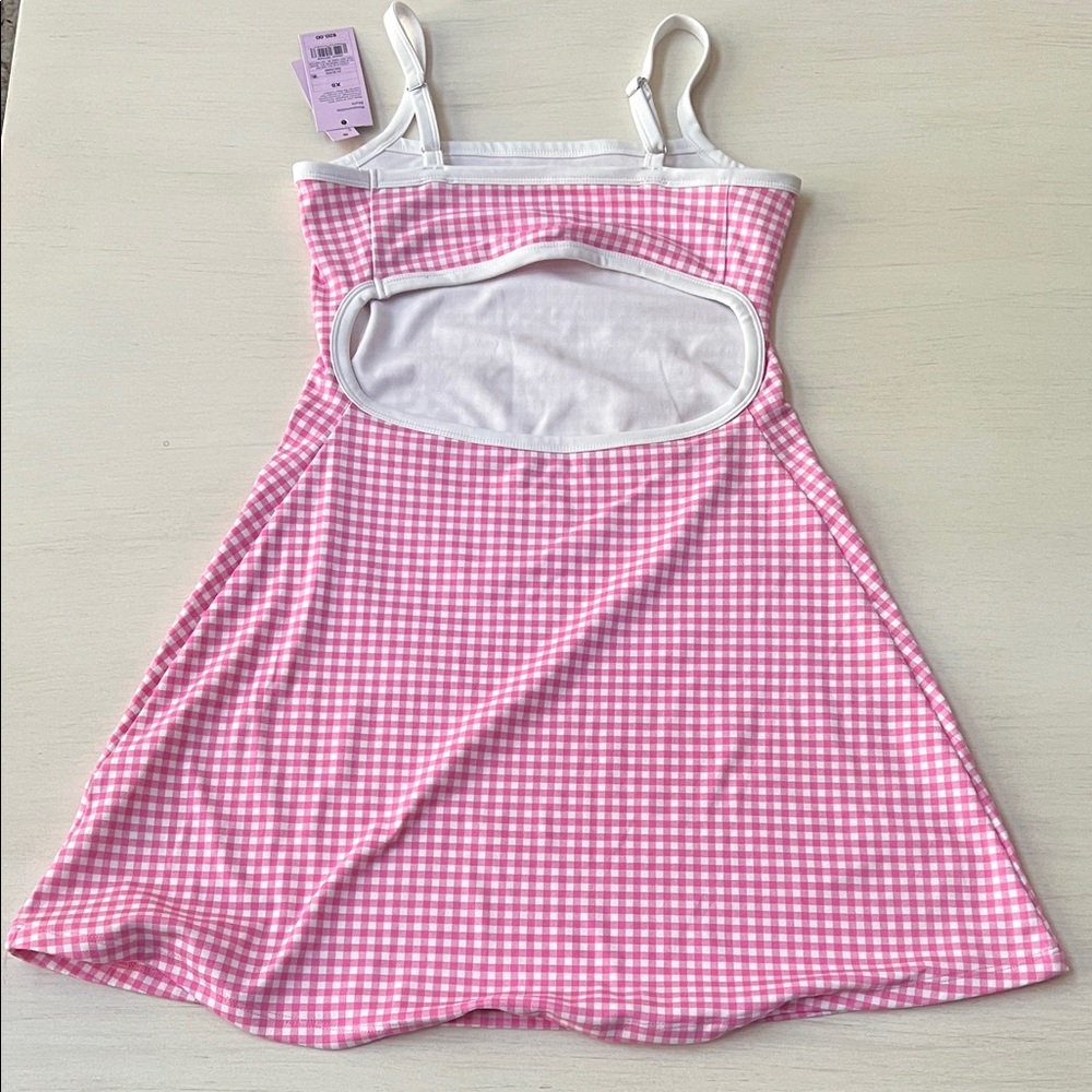 wild fable Pink Gingham Athletic Mini Dress - Picture 2 of 3